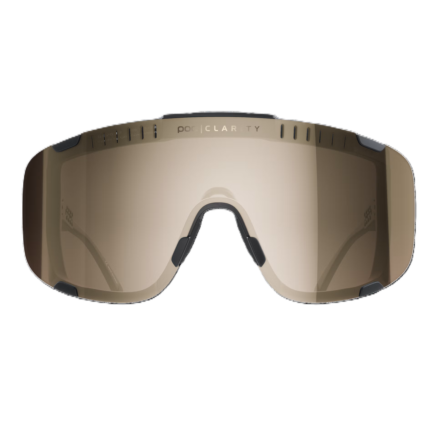 POC DEVOUR Glasses Black Clarity Trail Partly Sunny Silver Lens