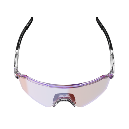 Óculos LEATT RIDEVIZ LITE SMALL Transparente Lente Iriz Crystal Fuschia