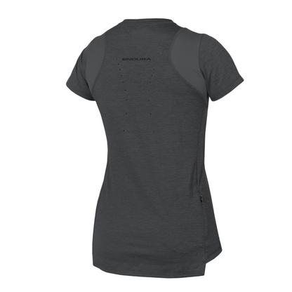 Maillot ENDURA SINGLETRACK Mulher Mangas Curtas Cinzento