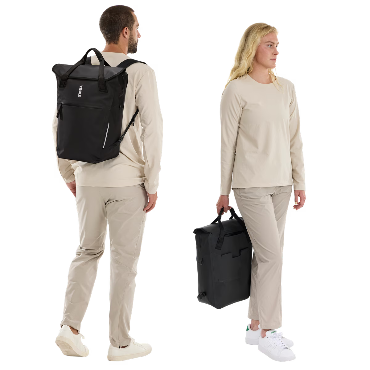 Par de sacos de bagagem THULE SHIELD com mochila de bloqueio 22 L preto