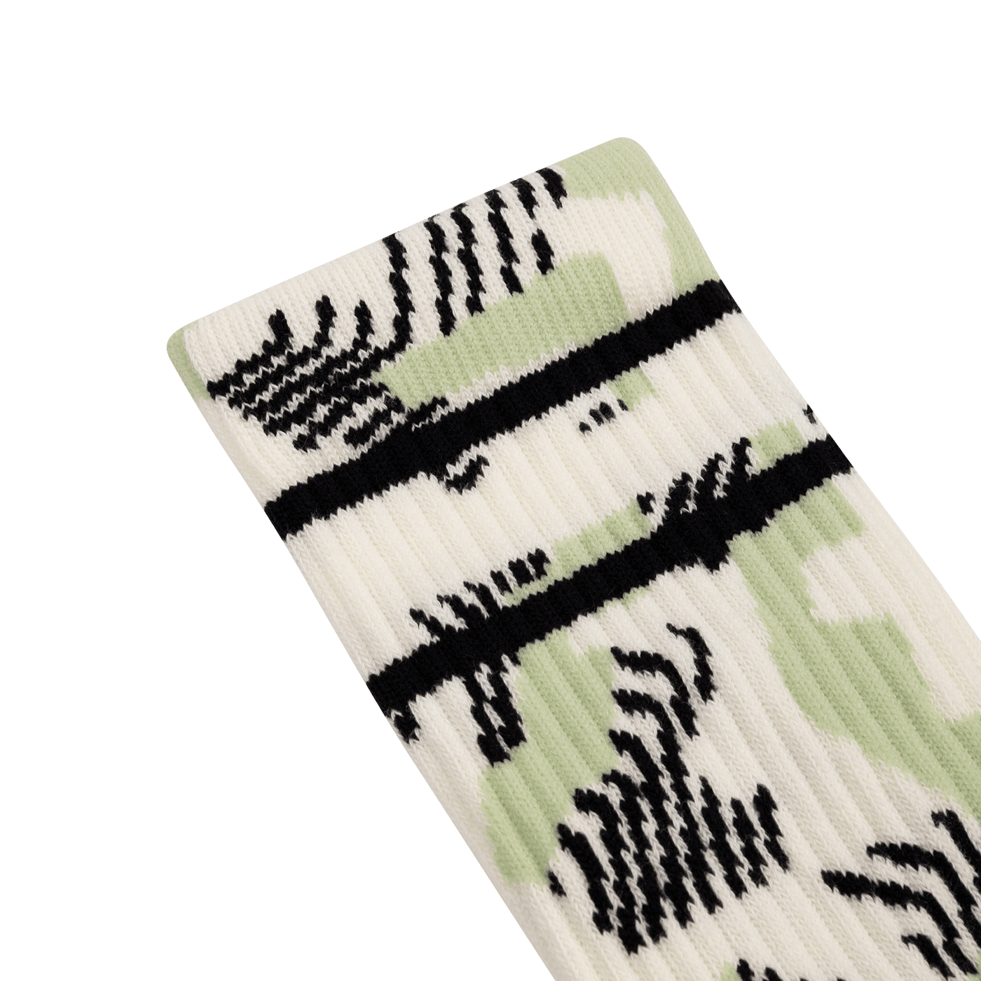 Meias BURGTEC PATTERNED Branco/Verde
