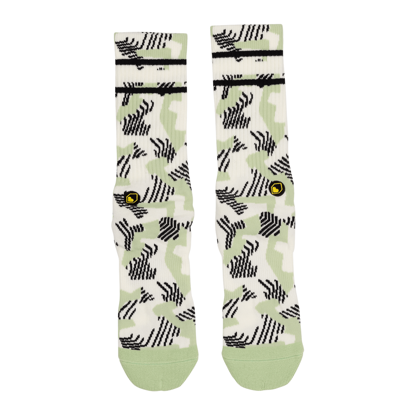 Meias BURGTEC PATTERNED Branco/Verde