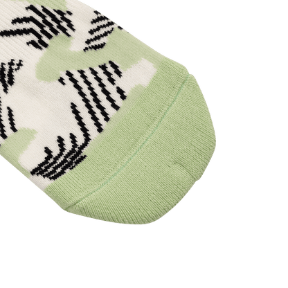 Meias BURGTEC EVERYDAY CREW PATTERNED Branco/Verde