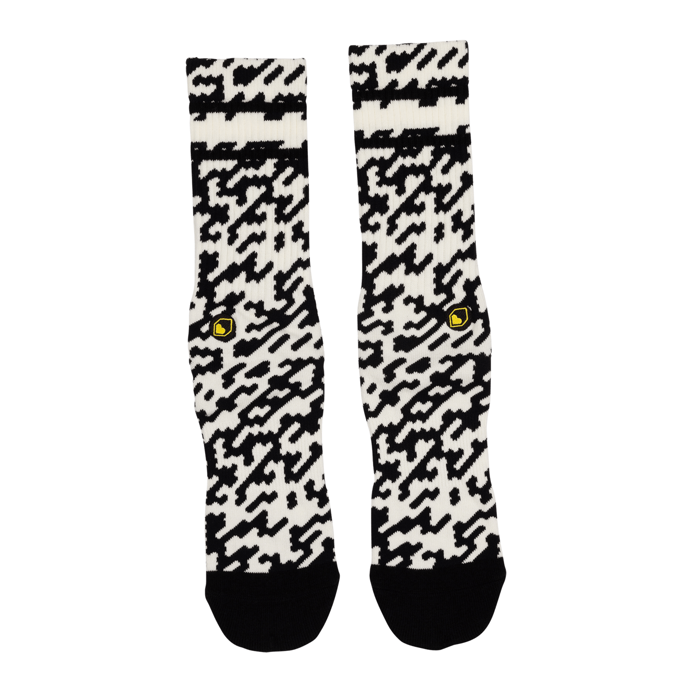 Meias BURGTEC PATTERNED Preto/Branco