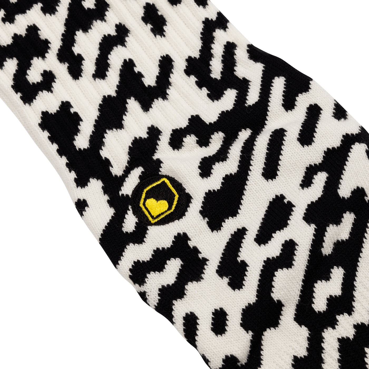 Meias BURGTEC PATTERNED Preto/Branco