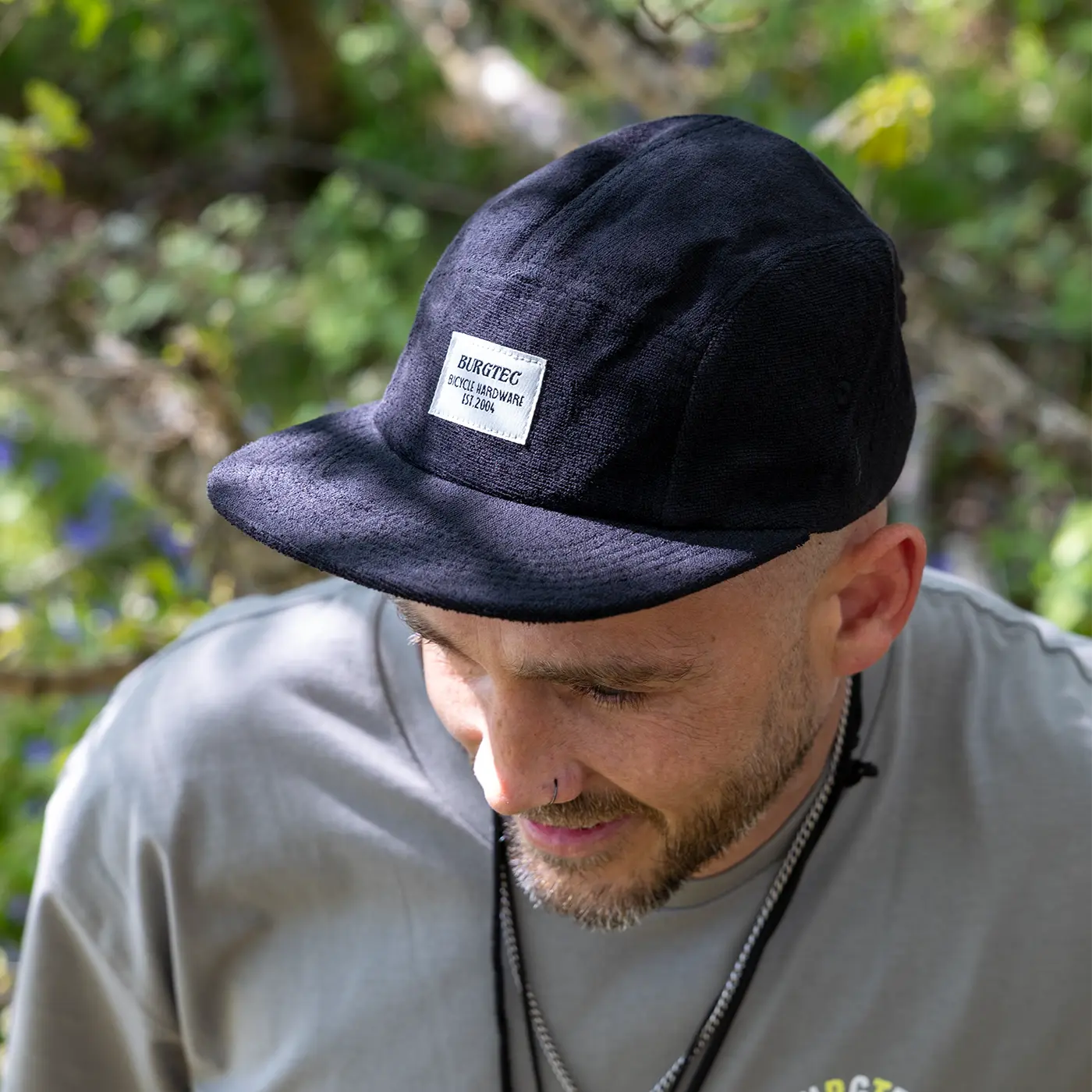 Boné BURGTEC ARCADE FIVE PANEL Preto