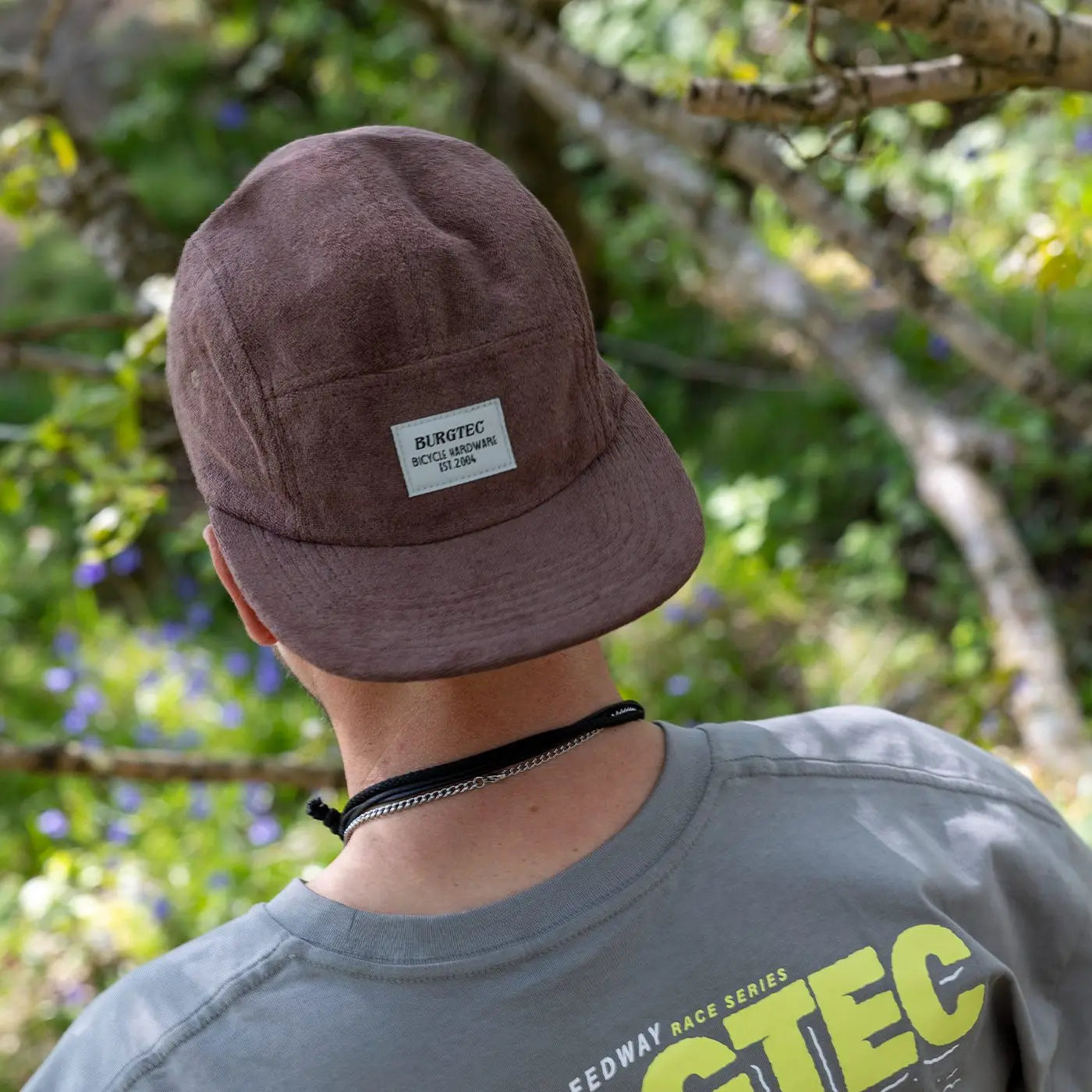 Boné BURGTEC ARCADE FIVE PANEL Castanho