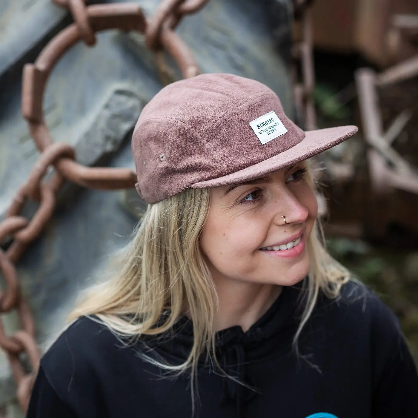 Boné BURGTEC ARCADE FIVE PANEL Castanho