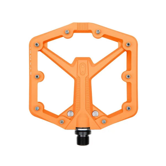 CRANKBROTHERS STAMP 1 Gen2 Laranja largo Pedais planos