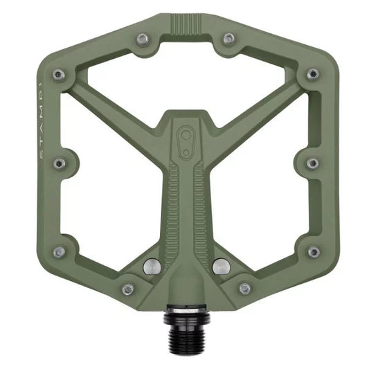 Pedais planos CRANKBROTHERS STAMP 1 Gen2 Grande Verde