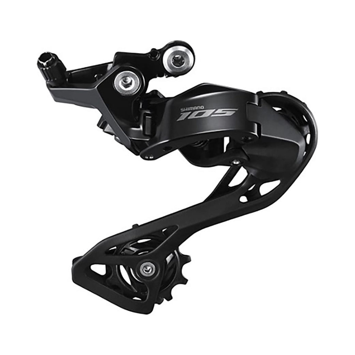 Desviador traseiro SHIMANO 105 R7100 12V – vista do produto sobre fundo branco
