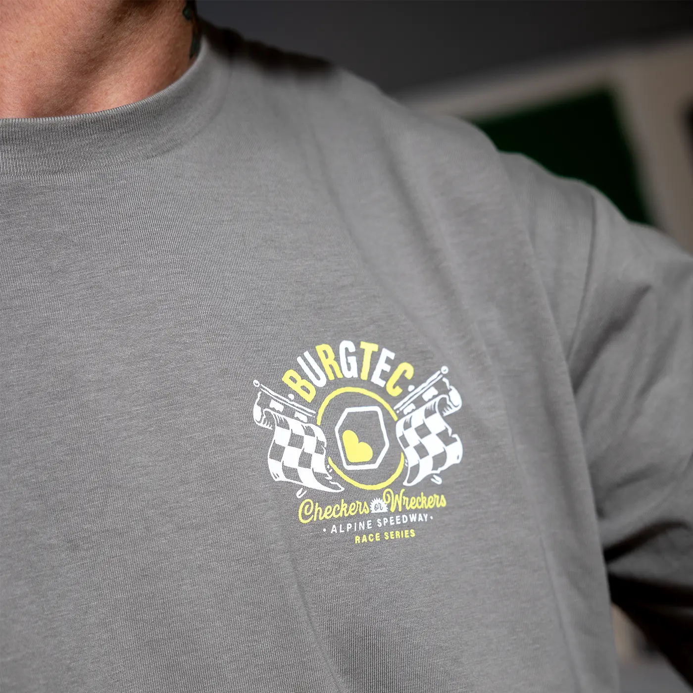 T-shirt BURGTEC ALPINE SPEEDWAY Cinza