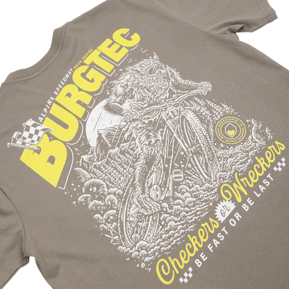 T-Shirt BURGTEC ALPINE SPEEDWAY Cinzento