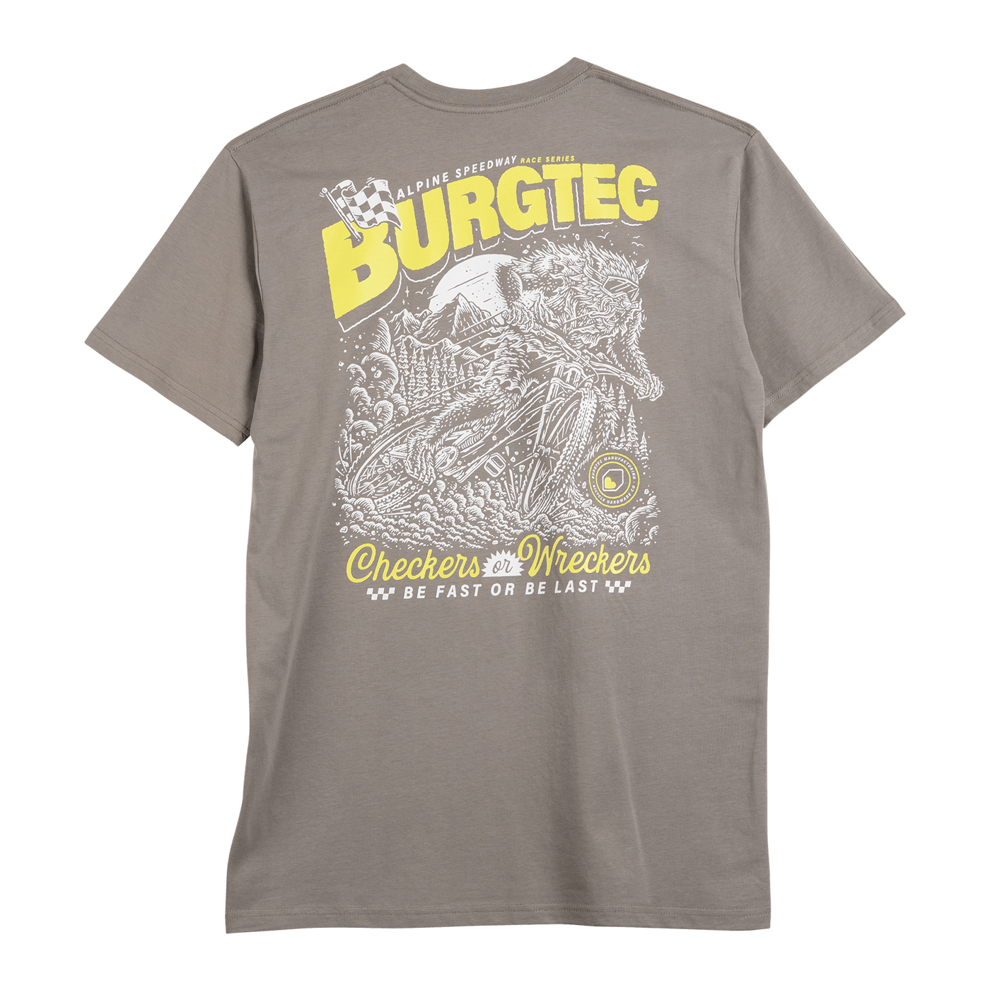 T-shirt BURGTEC ALPINE SPEEDWAY Cinza
