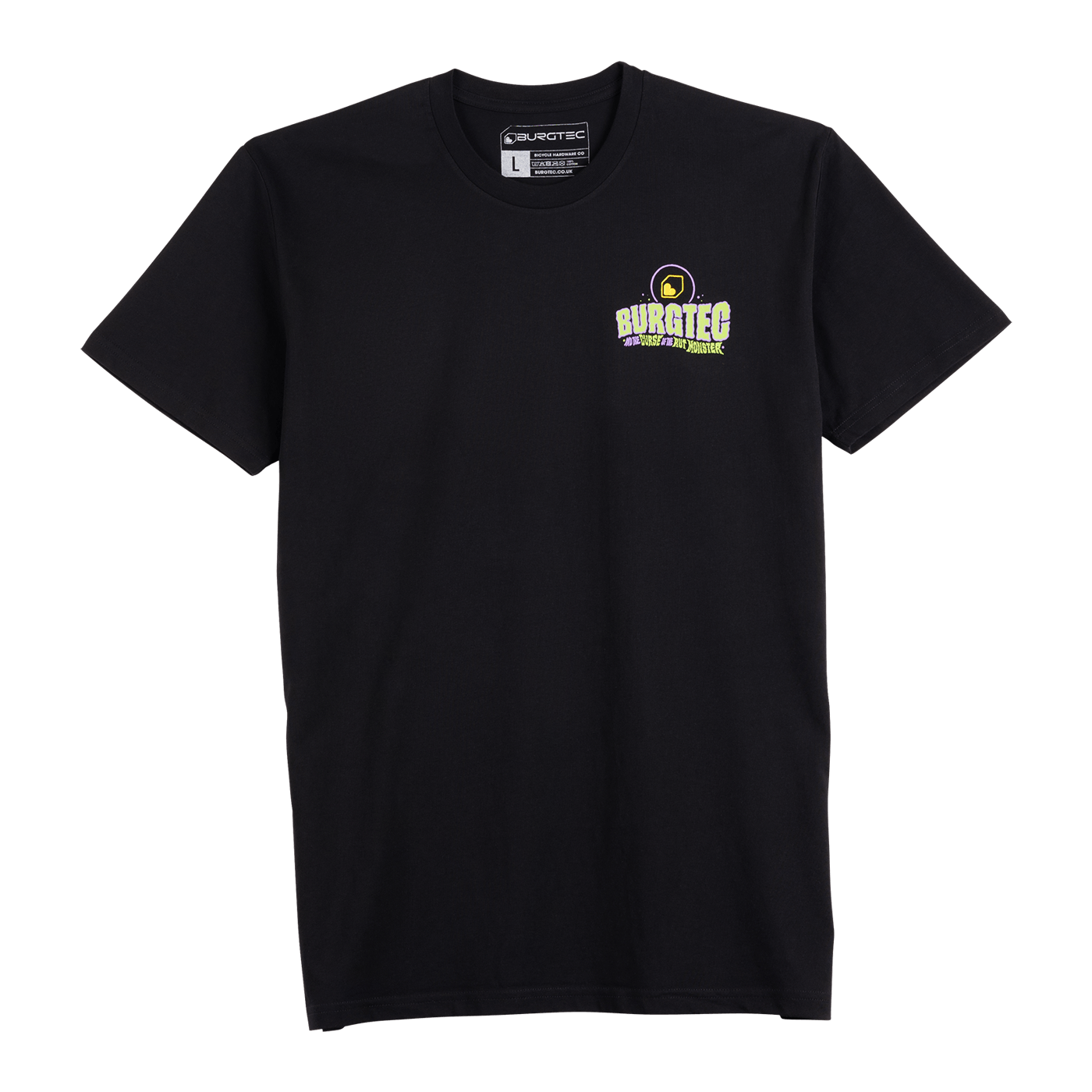 T-shirt BURGTEC RUT MONSTER Preta