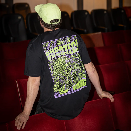 T-shirt BURGTEC RUT MONSTER Preta