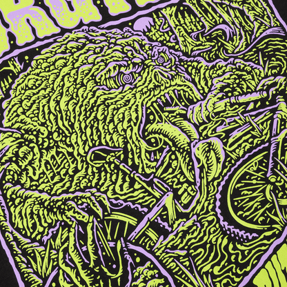 T-Shirt BURGTEC RUT MONSTER Preto
