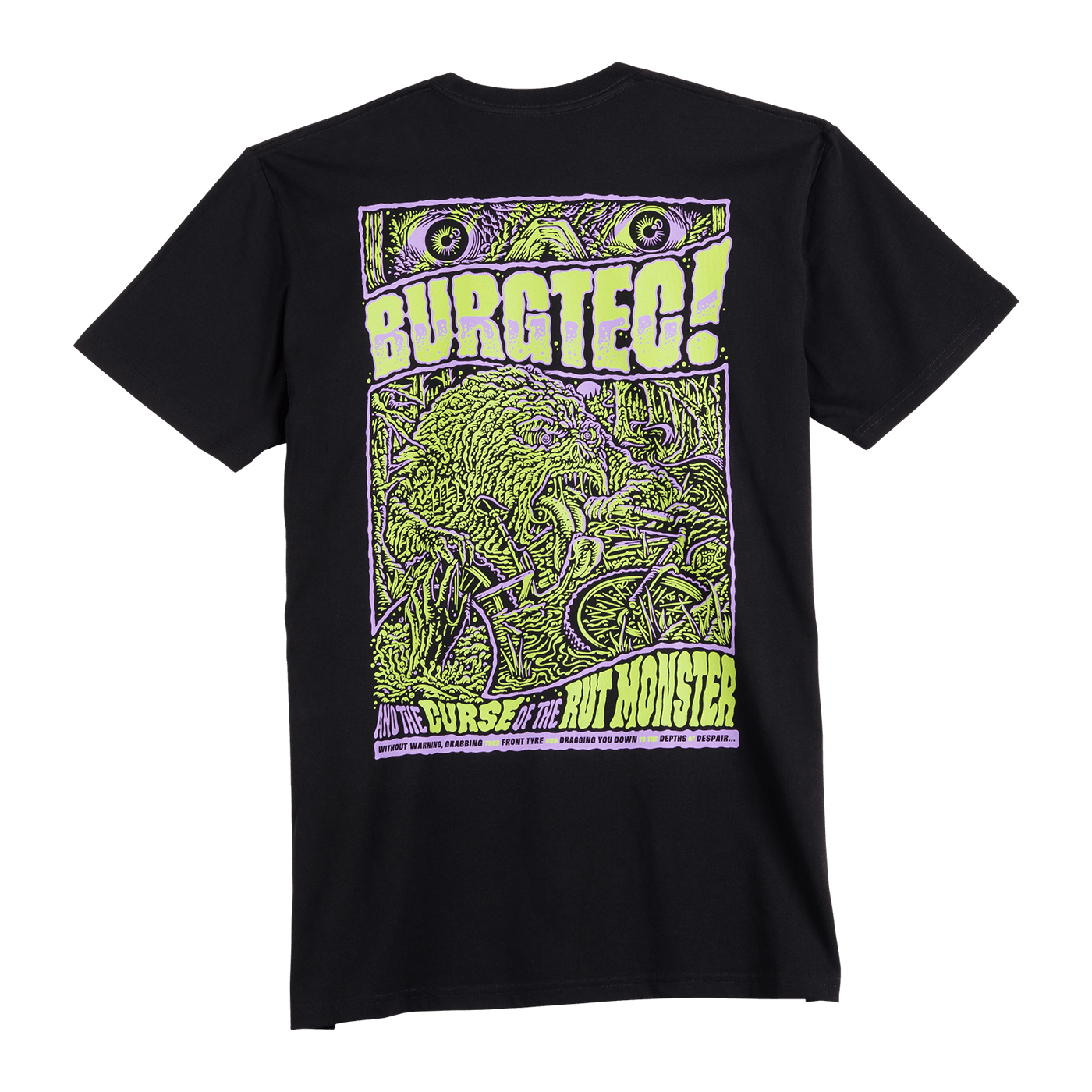 T-shirt BURGTEC RUT MONSTER Preta