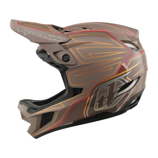 Capacete de BTT TROY LEE DESIGNS D4 POLYACRYLITE MIPS SHADOW PRO Castanho