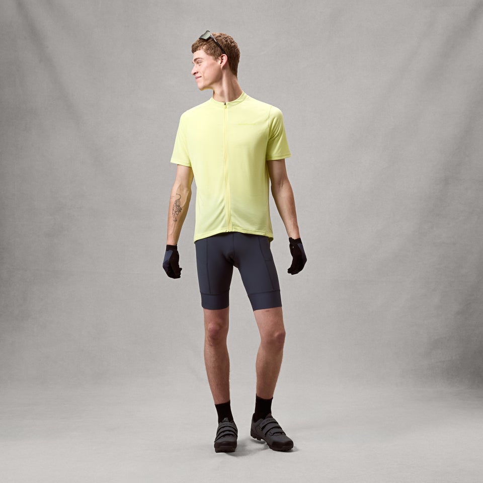 Camisola ENDURA LOOP ZIPPED de manga curta com sementes oleaginosas