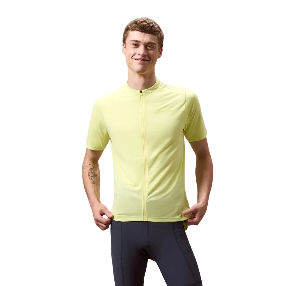 Camisola ENDURA LOOP ZIPPED de manga curta com sementes oleaginosas