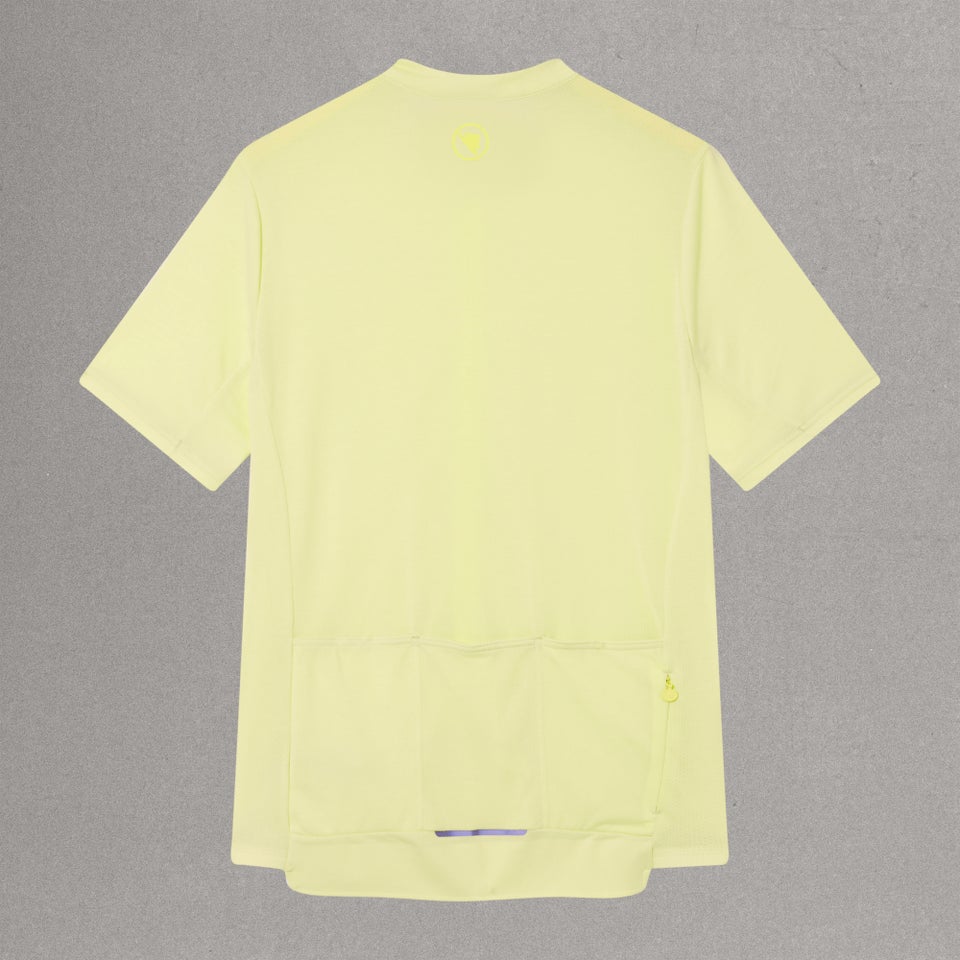 Camisola ENDURA LOOP ZIPPED de manga curta com sementes oleaginosas