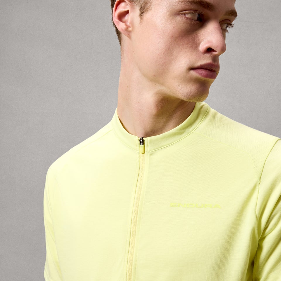 Camisola ENDURA LOOP ZIPPED de manga curta com sementes oleaginosas