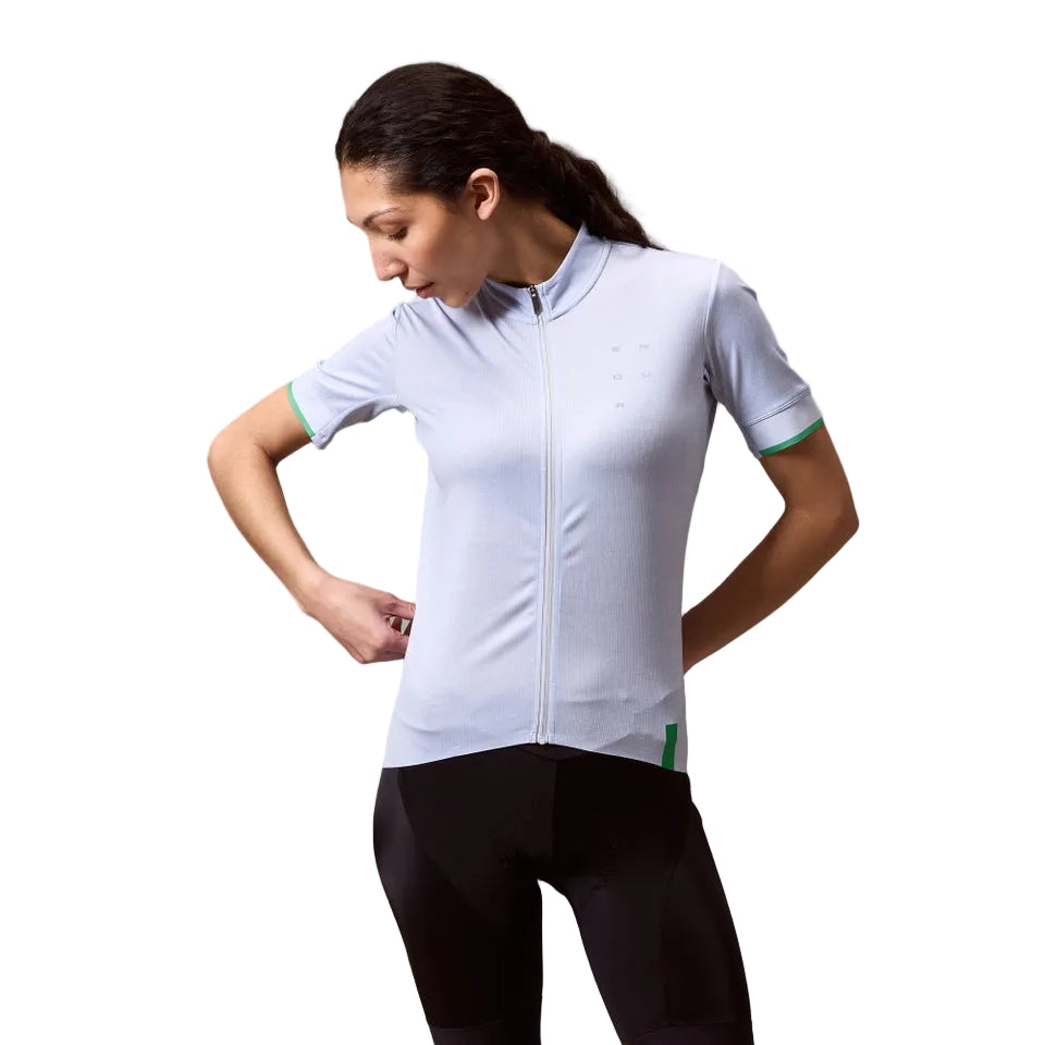 ENDURA FS260 PRINT Camisola de manga curta para mulher Aero Blue