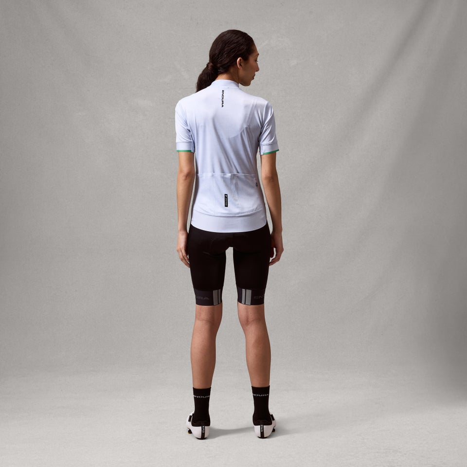 ENDURA FS260 PRINT Camisola de manga curta para mulher Aero Blue
