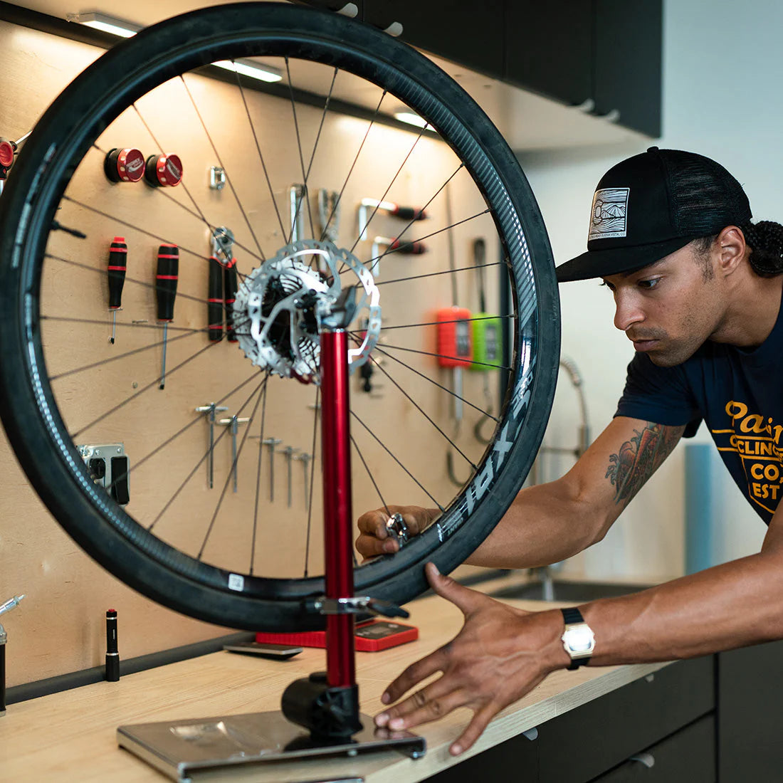 Suporte de afiação Pro FEEDBACK com adaptador de eixo