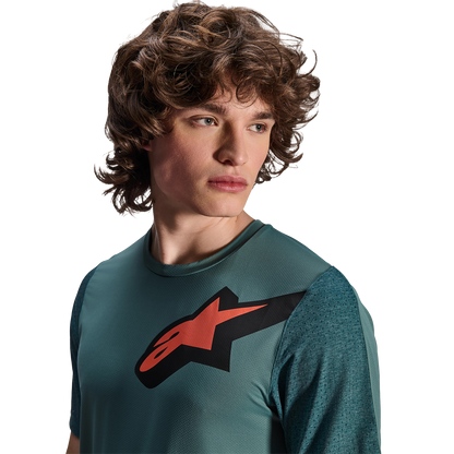 Maillot ALPINESTARS A-DURA LIPAN Mangas Curtas Caqui