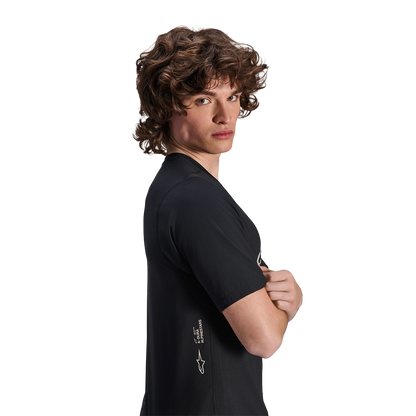 Maillot ALPINESTARS A-DURA ASTAR Mangas Curtas Preto