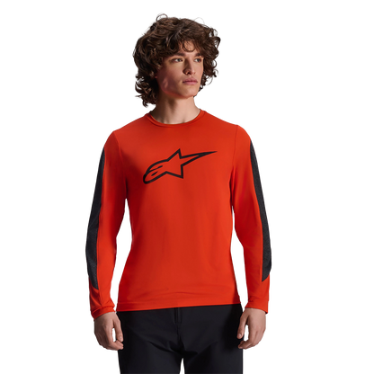 Maillot ALPINESTARS A-DURA INSET ASTAR Mangas Compridas Laranja