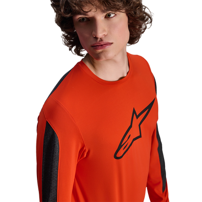 Maillot ALPINESTARS A-DURA INSET ASTAR Mangas Compridas Laranja