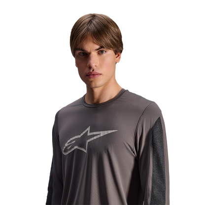 Maillot ALPINESTARS A-DURA INSET ASTAR Mangas Compridas Cinzento