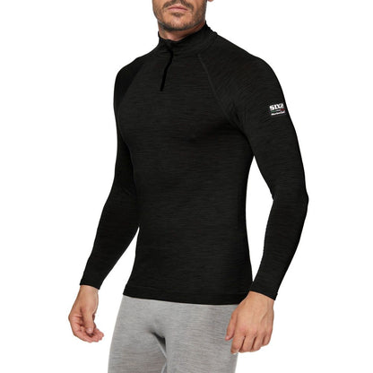 Interior SIXS TS13 MERINOS Mangas Compridas Preto