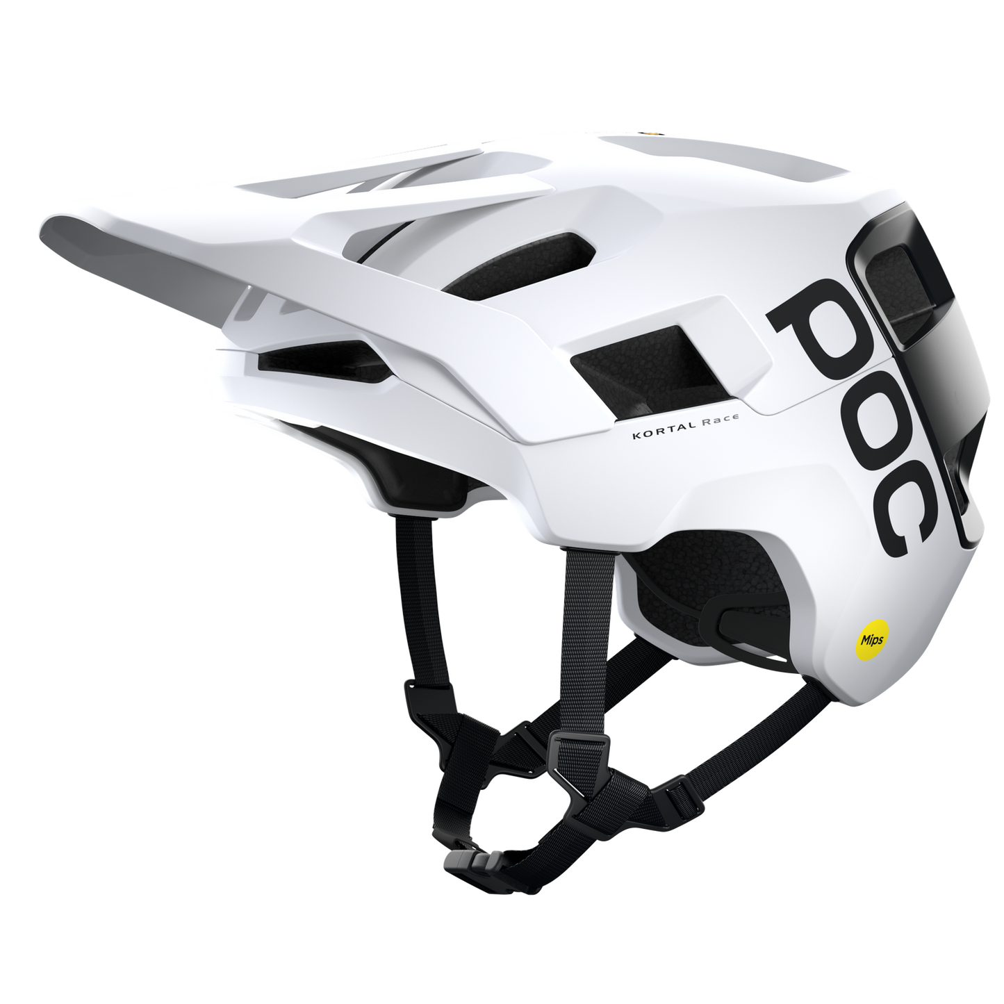 Capacete POC KORTAL RACE MIPS MTB Branco/Preto Mate