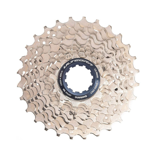 Cassete de 11 velocidades SHIMANO ULTEGRA CS-R8000 – fotografia principal sobre fundo branco