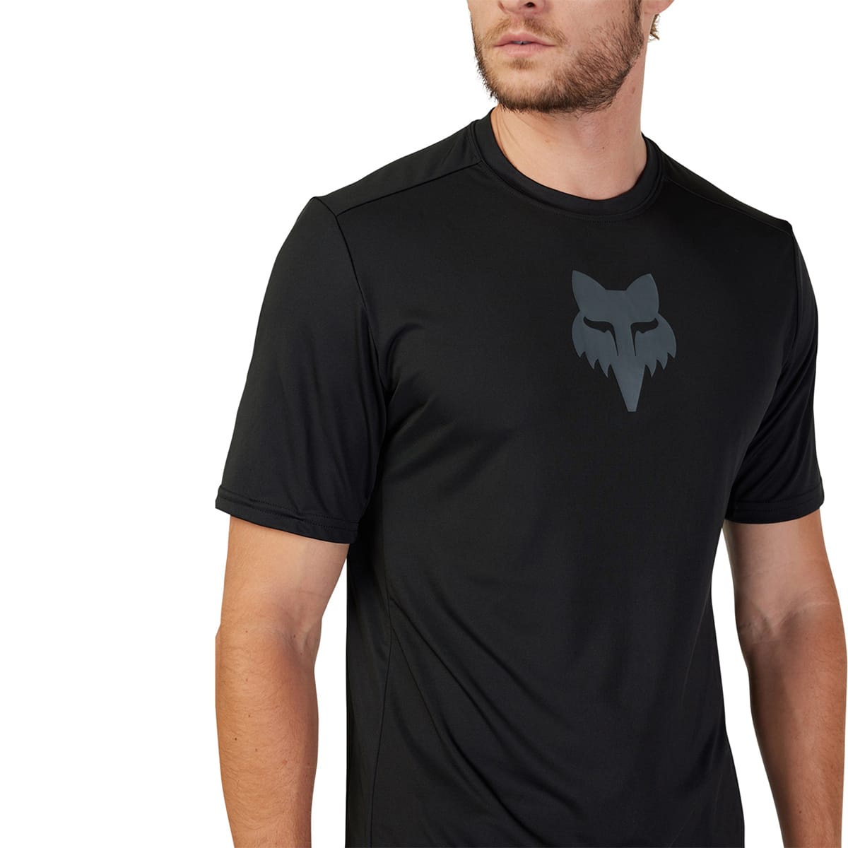 Camisola de manga curta FOX RANGER LAB HEAD Preto