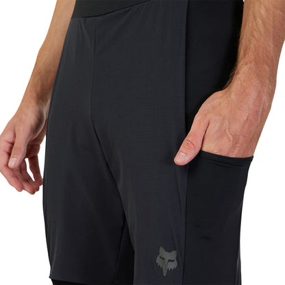 Calção-Short com Bretelas FOX FLEXAIR ASCENT CARGO Preto
