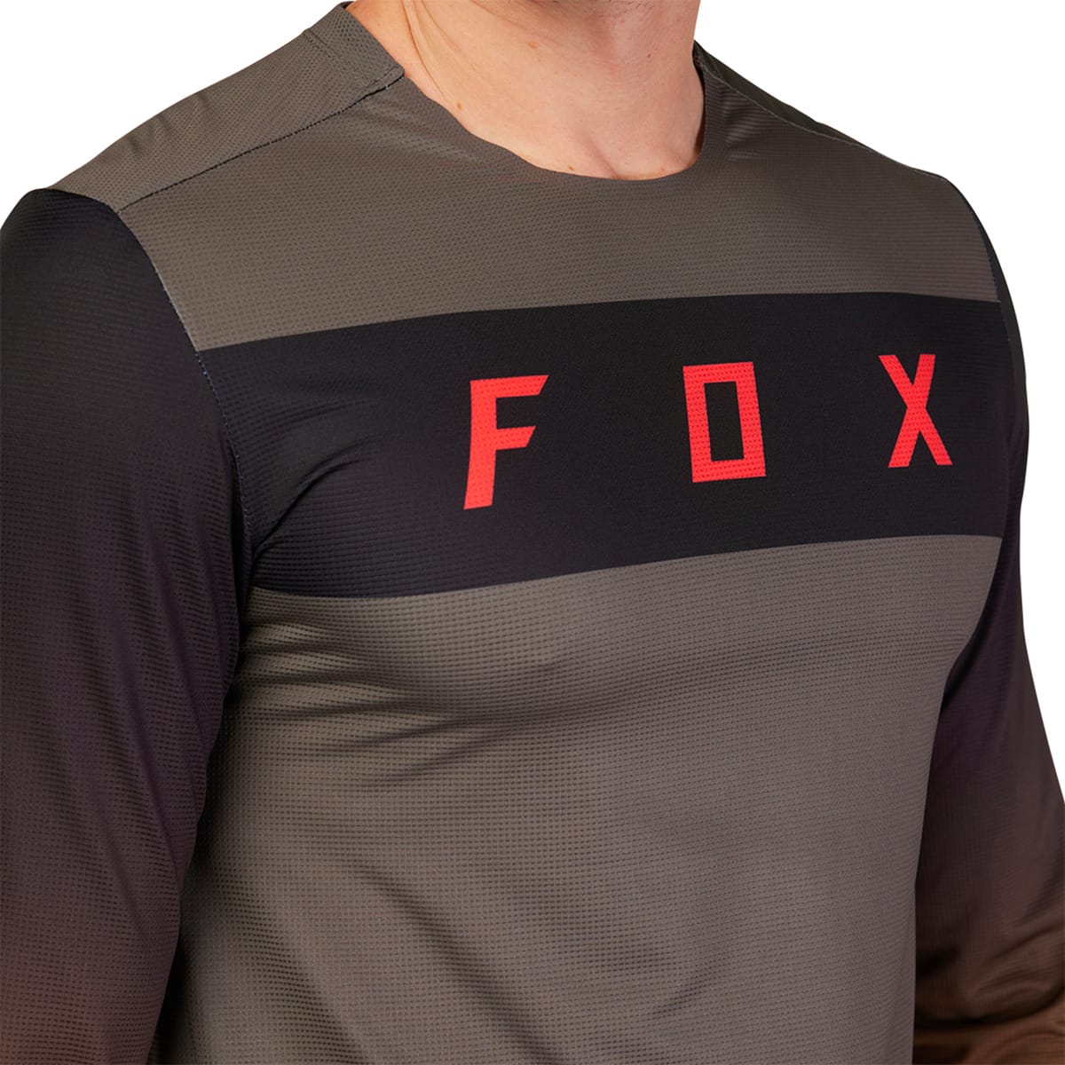 Camisola de manga comprida FOX FLEXAIR ARCADIA Cinzento/Castanho