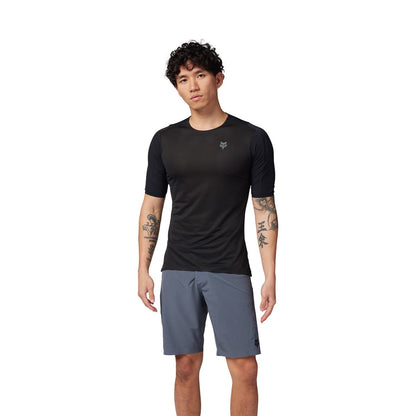 Camisola FOX FLEXAIR ASCENT Manga Curta Preto