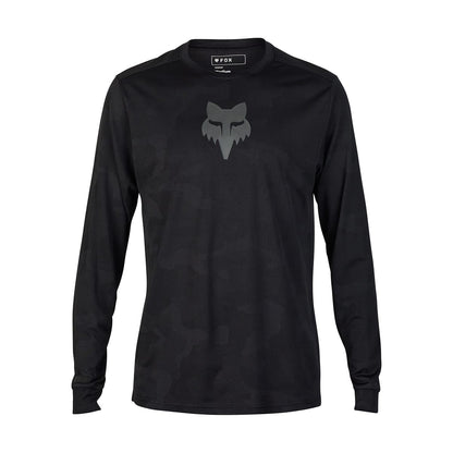 Maillot FOX RANGER TRU DRI Mangas Compridas Preto