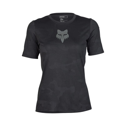 Maillot FOX RANGER TRU DRI Feminino Mangas Curtas Preto