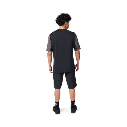 Maillot FOX DEFEND TAUNT Mangas Curtas Preto