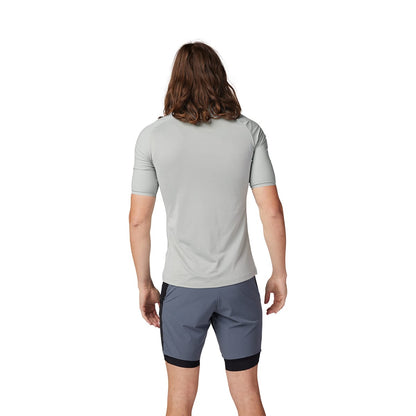 Maillot FOX FLEXAIR ASCENT Mangas Curtas Cinzento