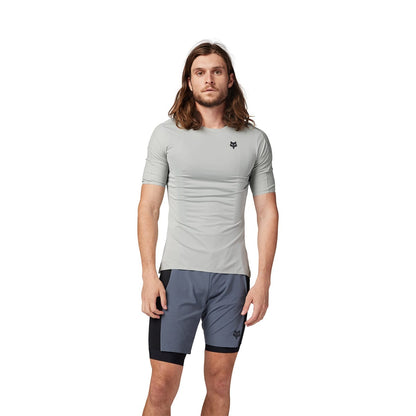 Maillot FOX FLEXAIR ASCENT Mangas Curtas Cinzento
