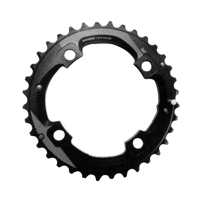 Prato exterior SRAM AL5 11 velocidades, 4 furos, 104 mm — vista do prato sobre fundo branco