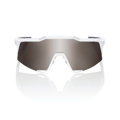 Óculos 100% SPEEDCRAFT Branco Mate Hiper Mirror Prateado