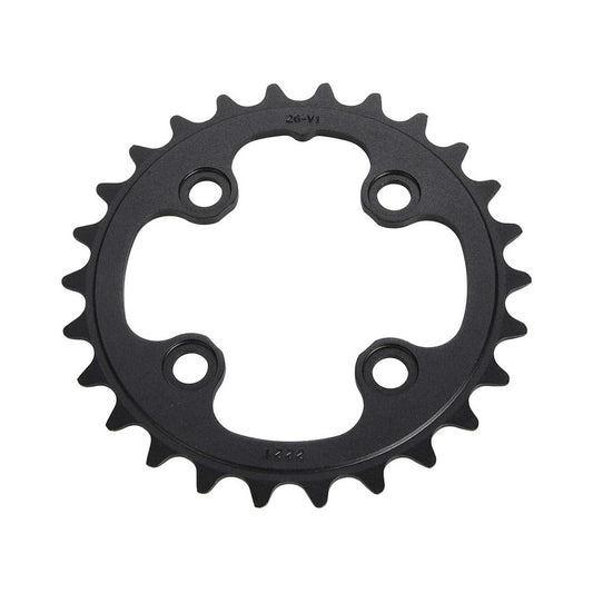 Prato interior SRAM MTB 64BCD 10 velocidades, 4 furos, 64 mm — vista do prato sobre fundo branco